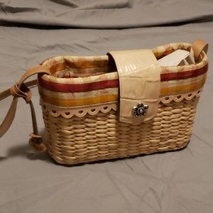 Brighton straw purse